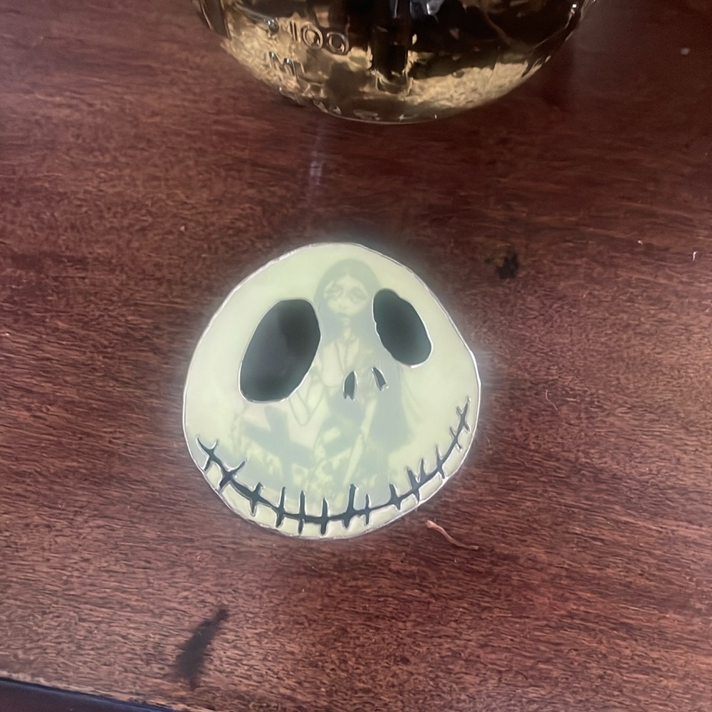 Nightmare Before Christmas Jack Skellington Sally Glow in the dark Disney pin